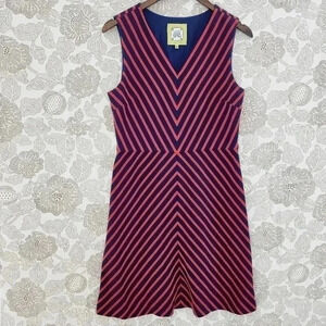 Elizabeth McKay Stripped Sleeveless Mini Tank Dress M Unlined